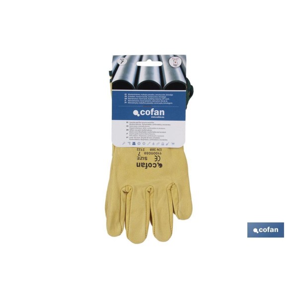 Guantes de piel de vacuno