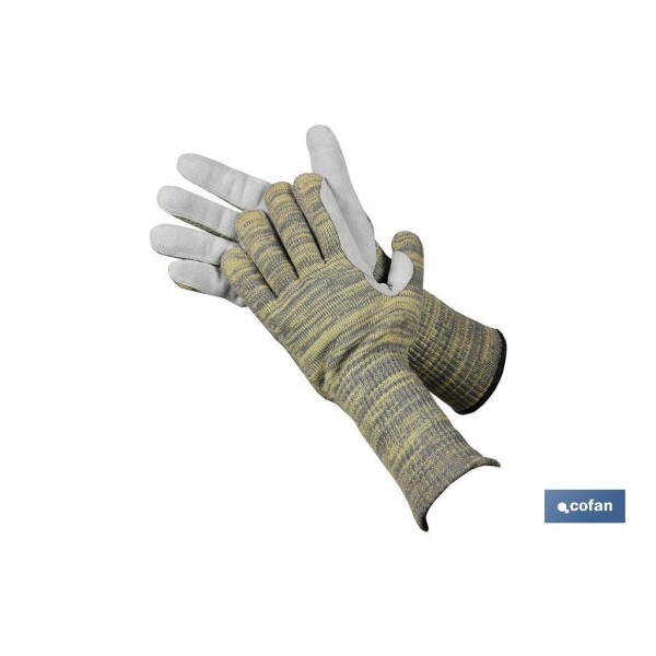 Guantes anticorte de 35 cm con refuerzo