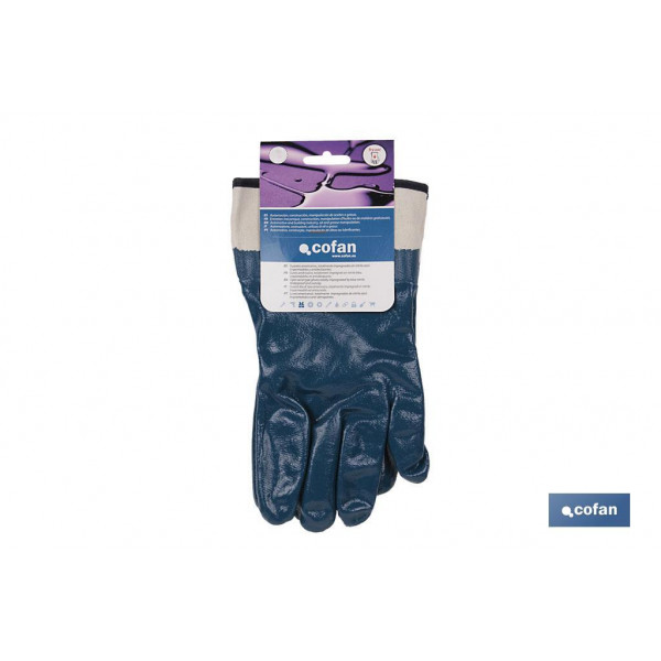 Guantes americanos de nitrilo azul