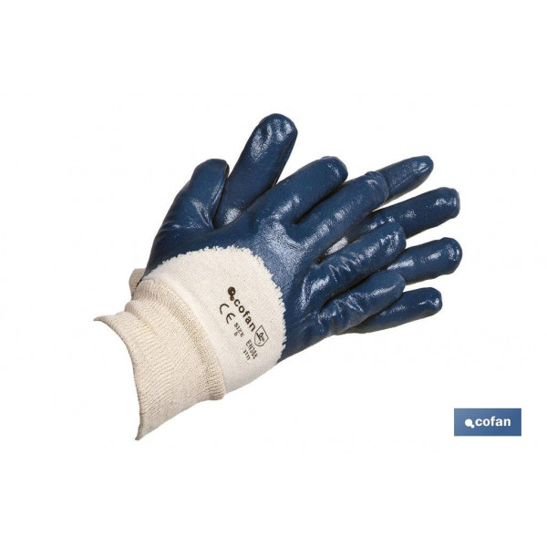 Guantes de nitrilo azules