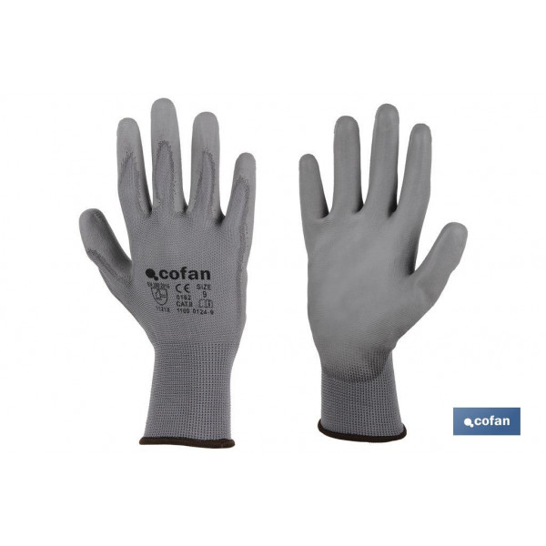 Guantes 100 % de poliéster