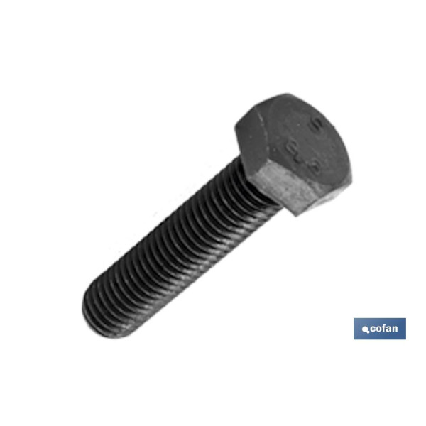 Tornillo. HEX 8.8 NEGRO (DIN 933)