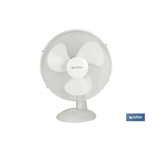 Ventilador blanco modelo Solano de tres velocidades