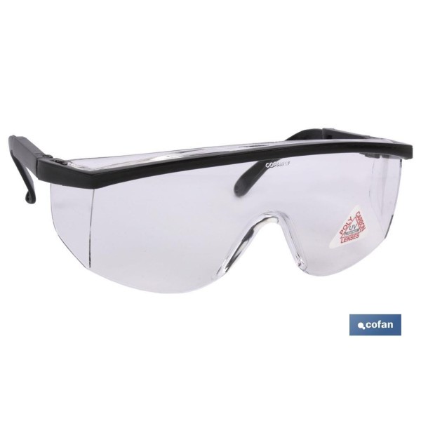 Gafas de seguridad lente clara modelo standar protección UV EN166:2001